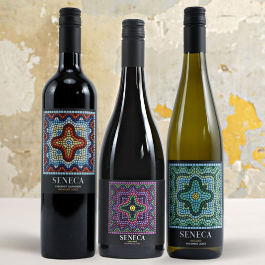 Seneca Vintners Mixed Pack (3 x 750ml Bottles) - 2019 Cabernet Sauvignon, 2021 Riesling & 2021 Graciano